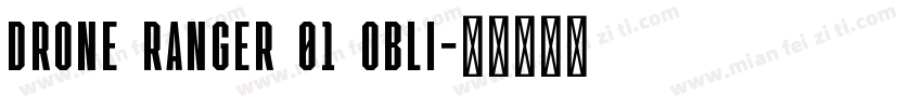 Drone Ranger 01 Obli字体转换